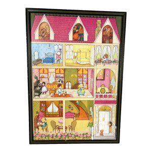 Vintage Hallmark‎ Doll House Print